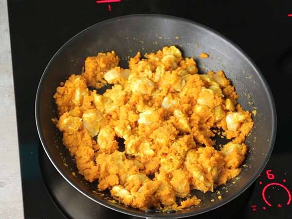 Kari ayam dengan santan - Persiapan langkah 5