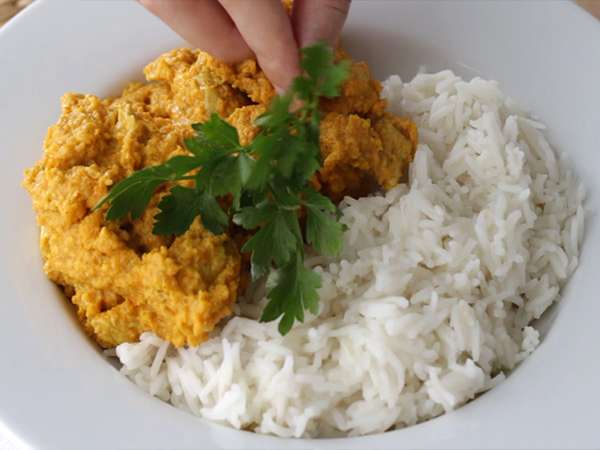 Kari ayam dengan santan - Persiapan langkah 8