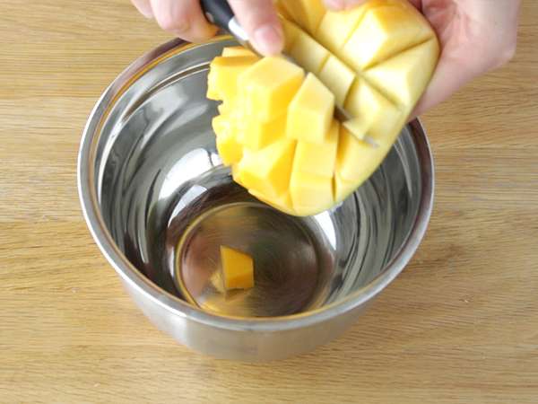 Creamy mango mousse - Persiapan langkah 3