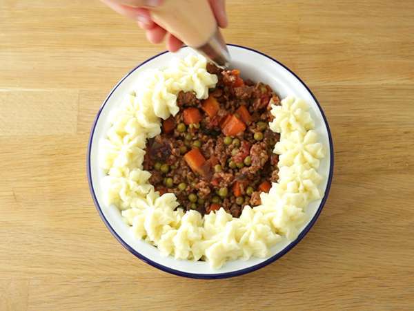 Pai gembala - Hachis parmentier britannique - Persiapan langkah 6