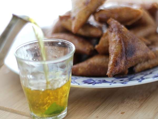 Briouats dengan almond, kue-kue oriental kecil - Persiapan langkah 9