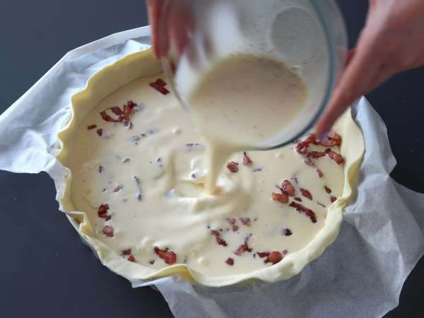 Resep quiche lorraine buatan sendiri yang mudah - Persiapan langkah 3