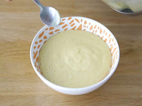 Mangkuk smoothie pisang mangga - Persiapan langkah 2