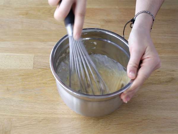 Kue mangkuk kelapa pisang - bebas laktosa dan gluten - Persiapan langkah 1