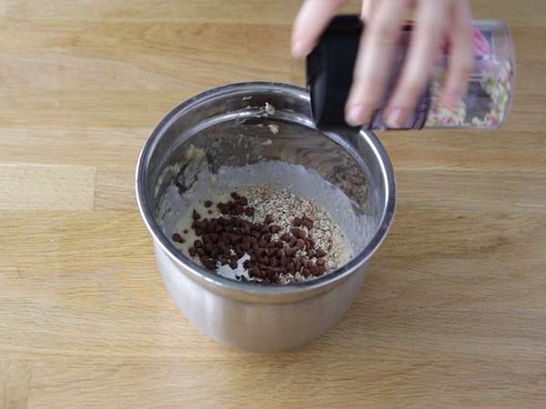 Kue mangkuk kelapa pisang - bebas laktosa dan gluten - Persiapan langkah 2