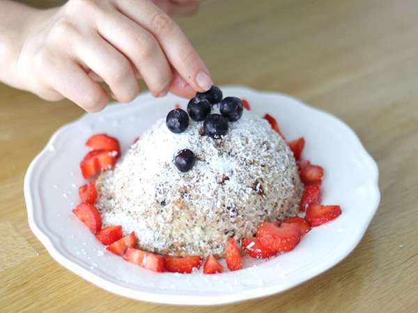 Kue mangkuk kelapa pisang - bebas laktosa dan gluten - Persiapan langkah 4