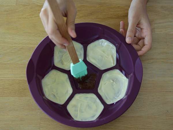 Kue sepak bola - Persiapan langkah 6