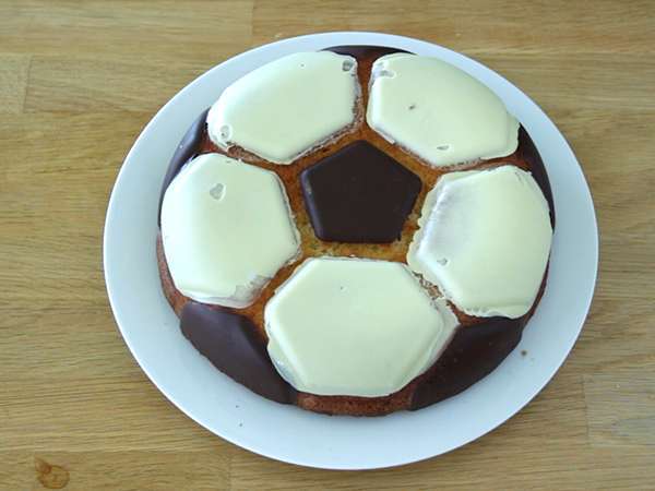 Kue sepak bola - Persiapan langkah 7
