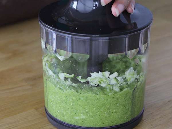 Moelleux cukini dengan hati Kiri - Persiapan langkah 2