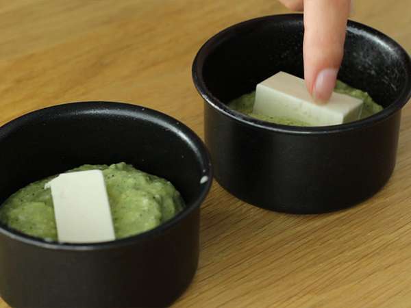 Moelleux cukini dengan hati Kiri - Persiapan langkah 4