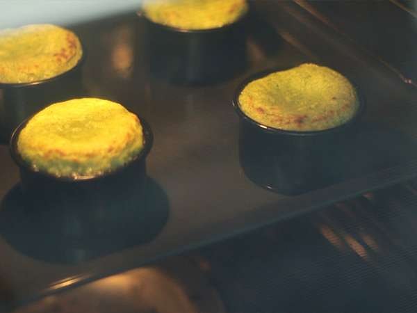 Moelleux cukini dengan hati Kiri - Persiapan langkah 5