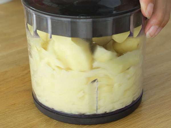 Wafel daging asap, comté, dan kentang - Persiapan langkah 2