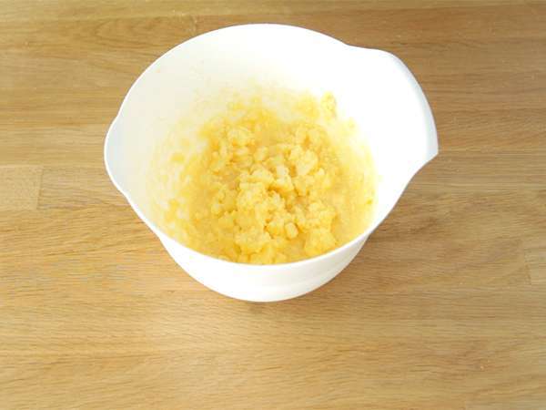 Biskuit roti pendek tiga warna, bendera Prancis - Persiapan langkah 1