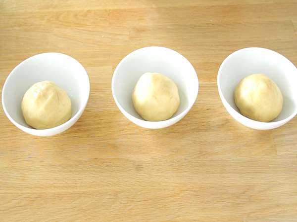 Biskuit roti pendek tiga warna, bendera Prancis - Persiapan langkah 2