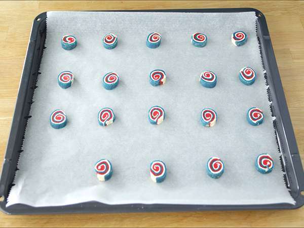 Biskuit roti pendek tiga warna, bendera Prancis - Persiapan langkah 6