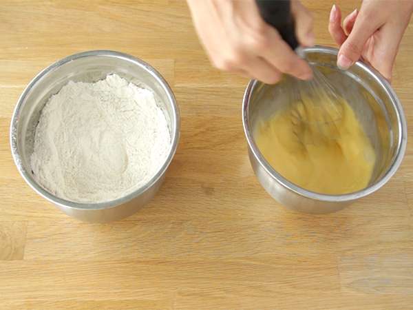 Muffin chocolate chip, resep Amerika - Persiapan langkah 1