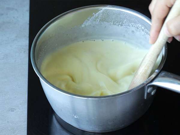 Krim pastry vanila, klasik - Persiapan langkah 5