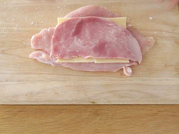 Cordon bleu buatan sendiri - Persiapan langkah 2