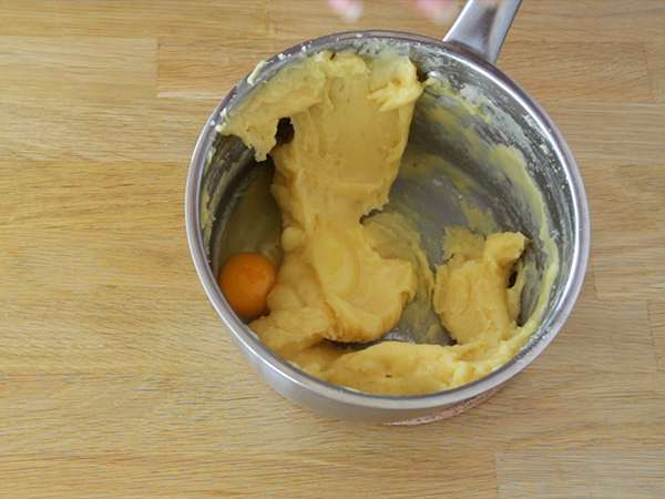 Kue choux yang mudah - Persiapan langkah 3