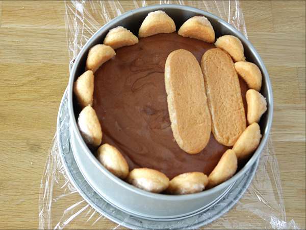 Chocolate Charlotte - Persiapan langkah 8