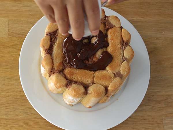 Chocolate Charlotte - Persiapan langkah 10