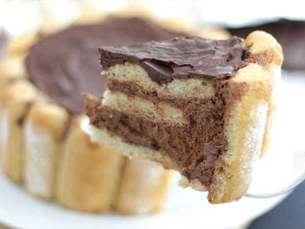 Chocolate Charlotte - Persiapan langkah 11