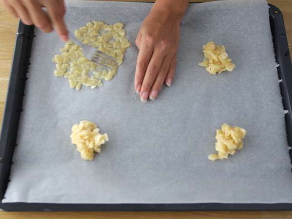 Tuiles almond - Persiapan langkah 3