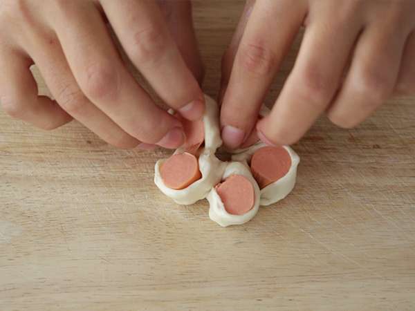 Bunga bersisik dengan knackis - Persiapan langkah 3