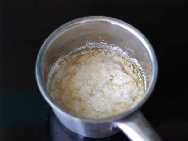 Flan kelapa - Persiapan langkah 1