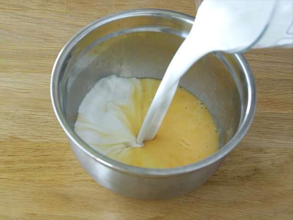 Flan kelapa - Persiapan langkah 2