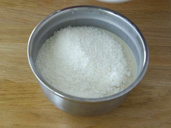 Flan kelapa - Persiapan langkah 3
