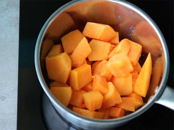 Pai labu - Persiapan langkah 1