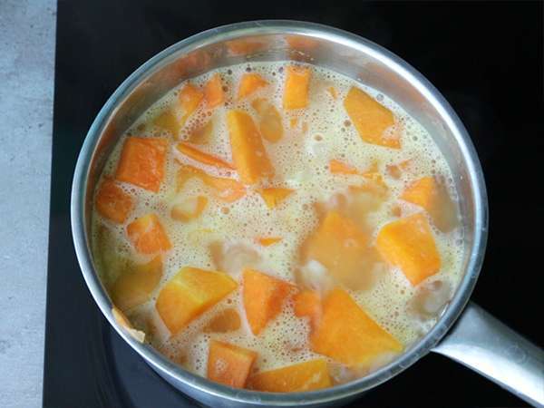 Krim sup labu - Persiapan langkah 3