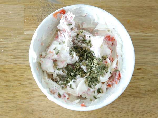 Puff pastry cone salmon & daun bawang - Persiapan langkah 5