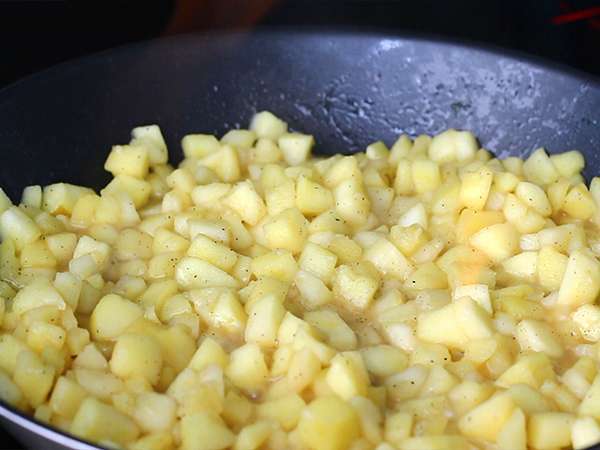 Tatin foie gras mini - Persiapan langkah 4