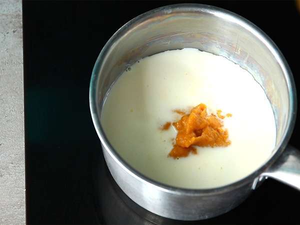 Latte rempah-rempah labu - Persiapan langkah 3