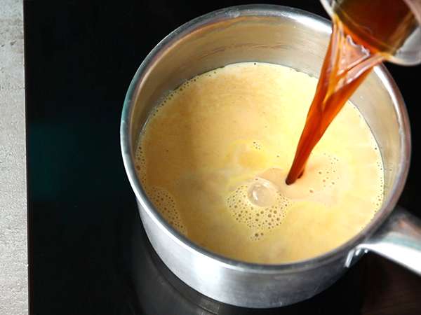 Latte rempah-rempah labu - Persiapan langkah 4