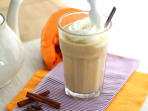 Latte rempah-rempah labu - Persiapan langkah 5