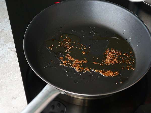 Las gachas, krim Andalusia dengan adas hijau dan kayu manis - Persiapan langkah 2