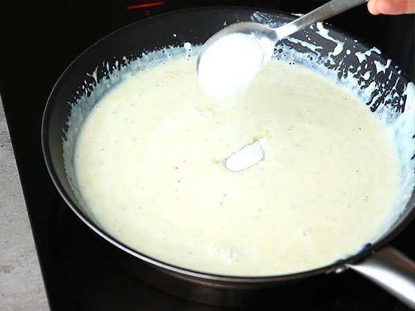 Las gachas, krim Andalusia dengan adas hijau dan kayu manis - Persiapan langkah 5