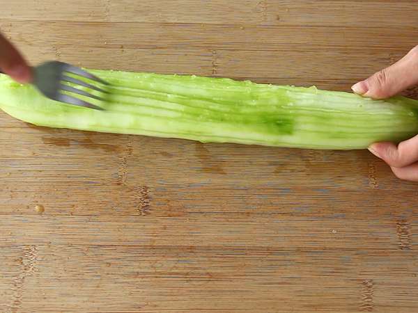 Kue mangkuk mentimun dan hummus vegan - Persiapan langkah 2