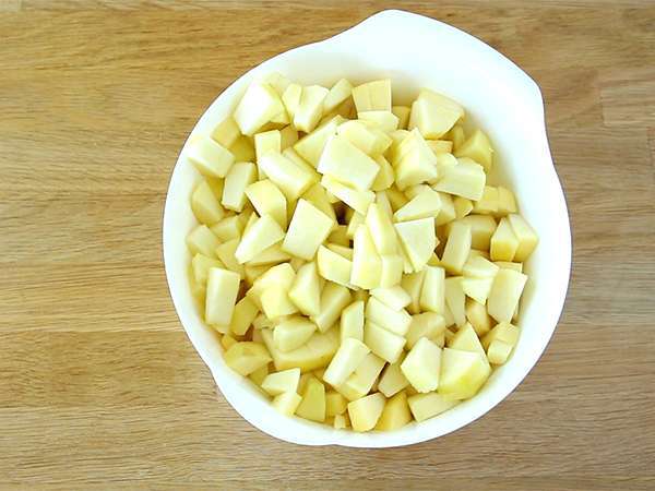 Kue apel sederhana - Persiapan langkah 1