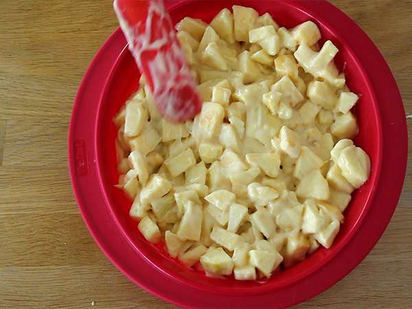 Kue apel sederhana - Persiapan langkah 4