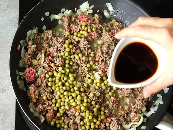 Daging sapi samoussas - Persiapan langkah 2