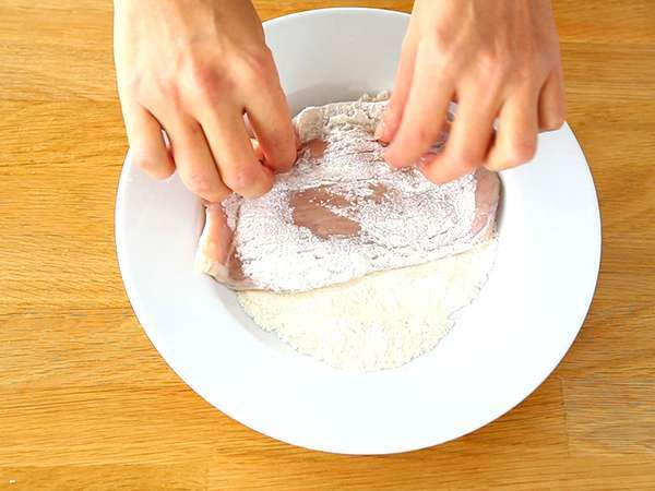 Eskalop daging sapi muda Milan - Persiapan langkah 2