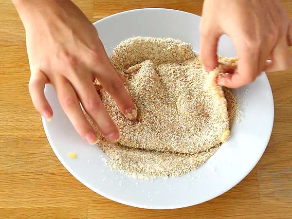 Eskalop daging sapi muda Milan - Persiapan langkah 3