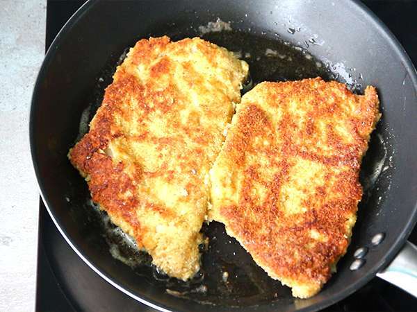 Eskalop daging sapi muda Milan - Persiapan langkah 4