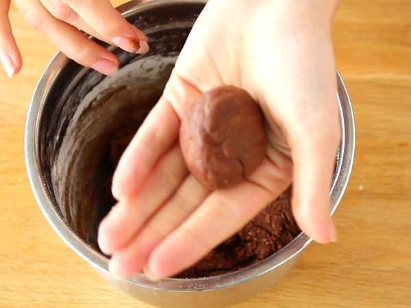 Biskuit Nutella - Persiapan langkah 2