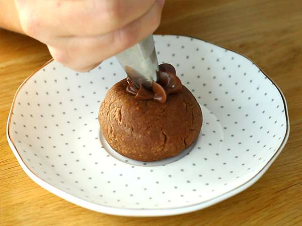 Biskuit Nutella - Persiapan langkah 5