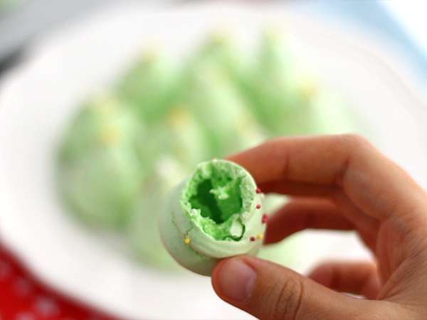 Meringue cemara - Persiapan langkah 6